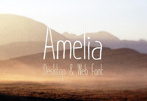 Amelia Desktop & Web Font