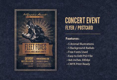 Animal Illustration Event Flyer