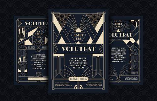 Art Deco Flyers Templates