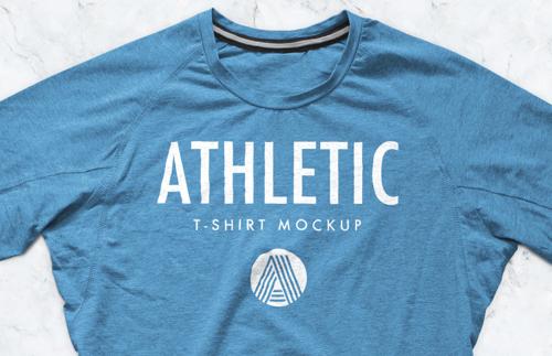 Athletic T-Shirt Mockup PSD