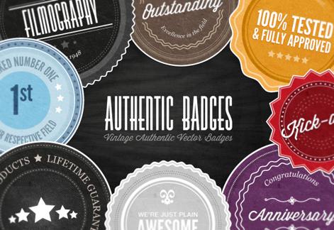 Authentic Vector Badges