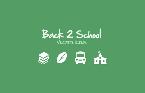 Back 2 School Vector Icons