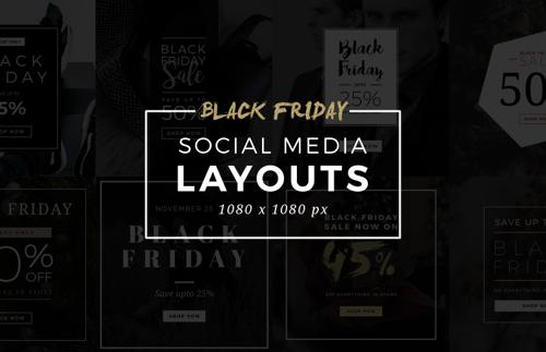 Black Friday Social Media Layouts