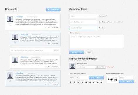 Blog Comments UI Kit
