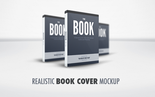 Realistic Book Cover Mockup