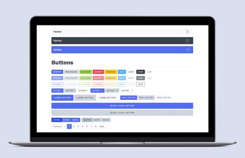 Free Bootstrap 4 SASS Theme Kit