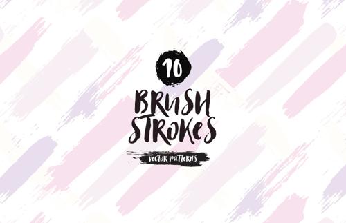 Brush Strokes Vector Patterns