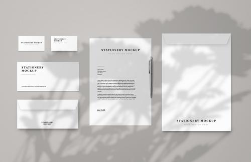 Business Stationery & Envelope Mockup