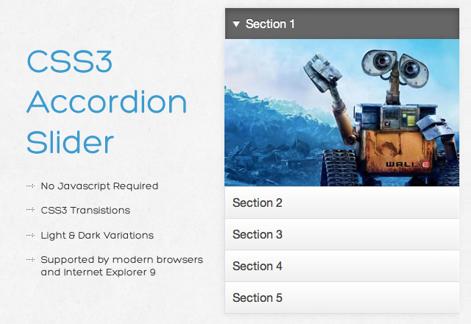 CSS3 Accordion Slider