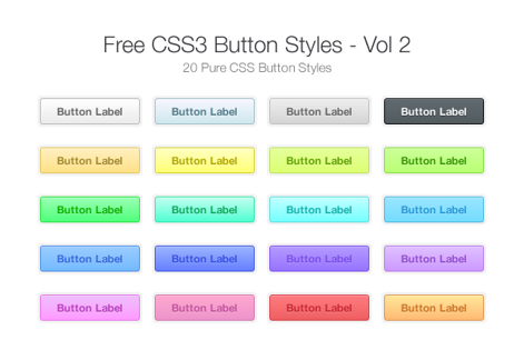 Free CSS3 Button Styles - Vol 2