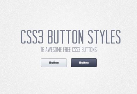 Free CSS3 Button Styles