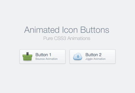 CSS Animated Icon Buttons