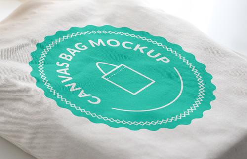 Canvas Bag Logo Mockup