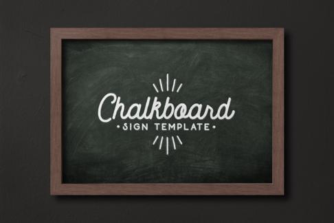 Chalkboard Sign Template