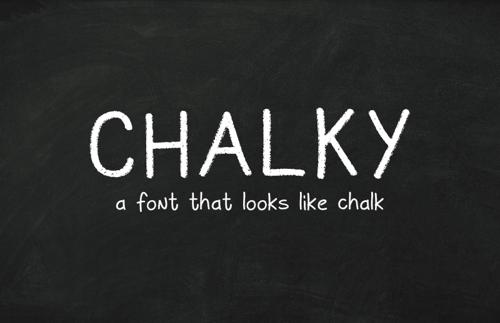 Chalky - Free Chalkboard Font