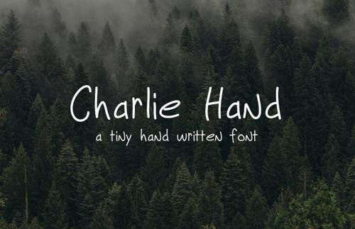Charlie Hand - Tiny Handwritten Font