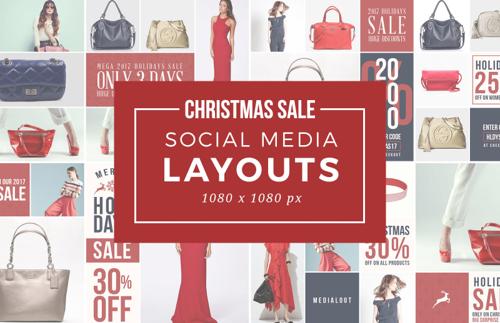 Christmas Sale Social Media Layouts