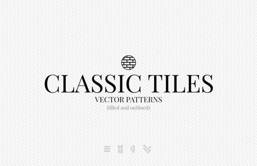 Classic Tiles Vector Patterns