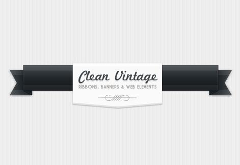 Clean Vintage Web Elements