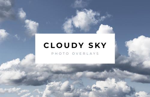 Cloudy Sky Photo Overlays
