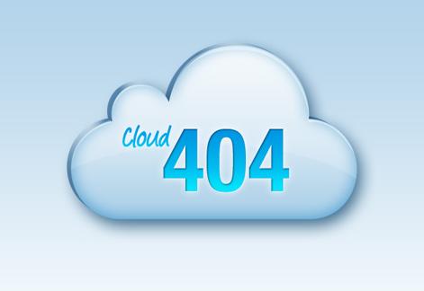 Cloud 404 Error Page