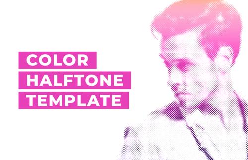 Color Halftone Template