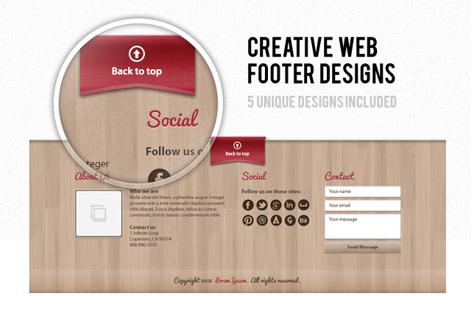 Creative Web Footer Designs