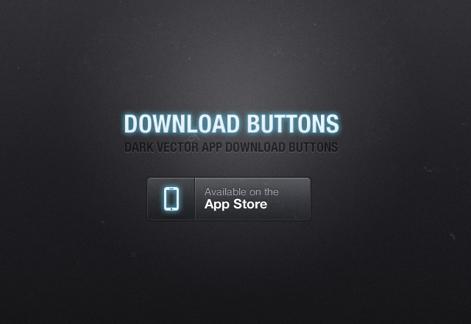 Dark App Download Buttons