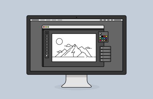 Desktop Screen Vector Icons
