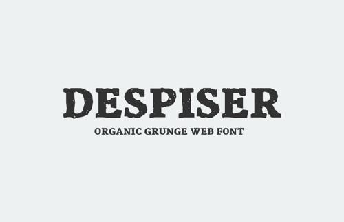 Despiser - Organic Grunge Web Font