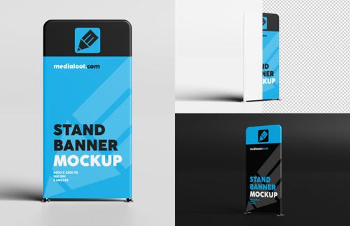 Display Stand Banner Mockup