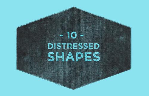 Distressed Badge Shapes