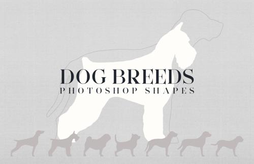 Dog Breeds Photoshop Shapes