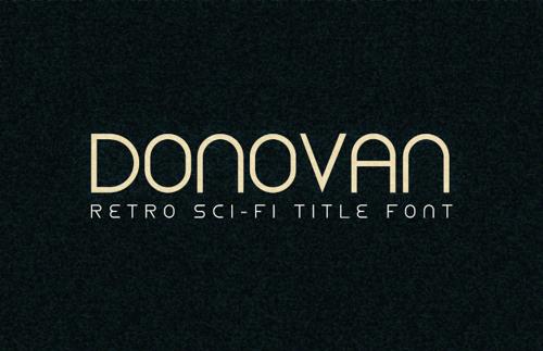 Donovan - Retro Sci-Fi Title Font