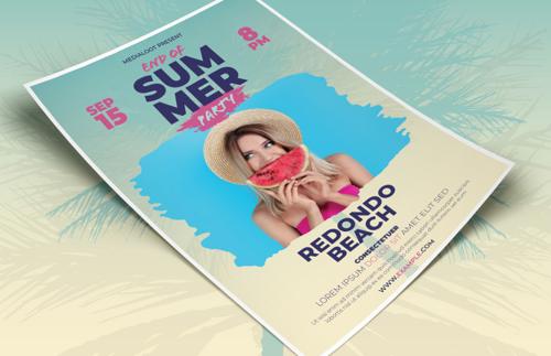 End of Summer Flyer Template