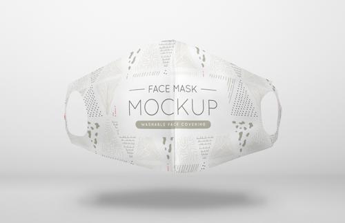 Floating Washable Face Mask Mockup