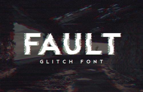 Fault - Glitch Font