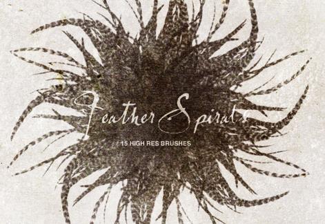 Feather Spiral Brushes