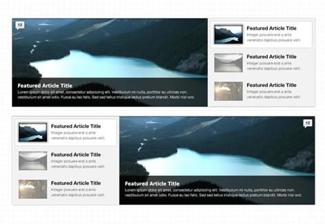 Featured Content Web Sliders