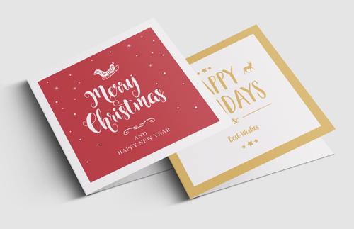 Festive Christmas Greeting Card Templates