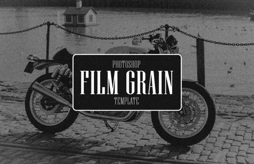 Film Grain Photoshop Template