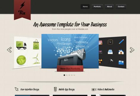 Fix: A Sharp Website Template