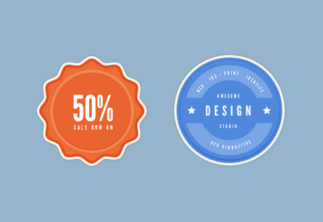 Flat Badges