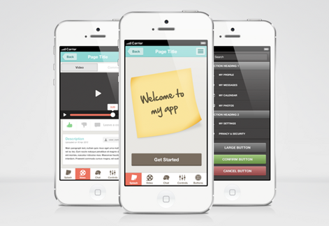 Flat iPhone App UI Theme