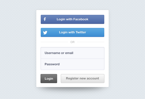 CSS Flip Login Window Template