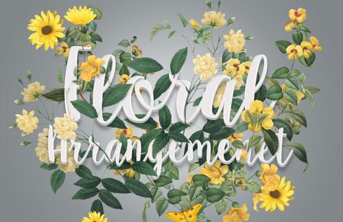 Floral Arrangement Mockup