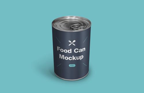 Food Can PSD Mockup