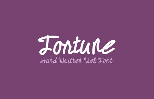 Fortune - Hand Written Web Font