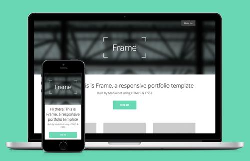 Frame - Responsive Portfolio HTML5 Template