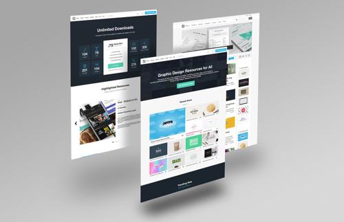 Free Website Mockup Pack